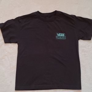 Vans Off The Wall Boy's Shirt Gray Medium